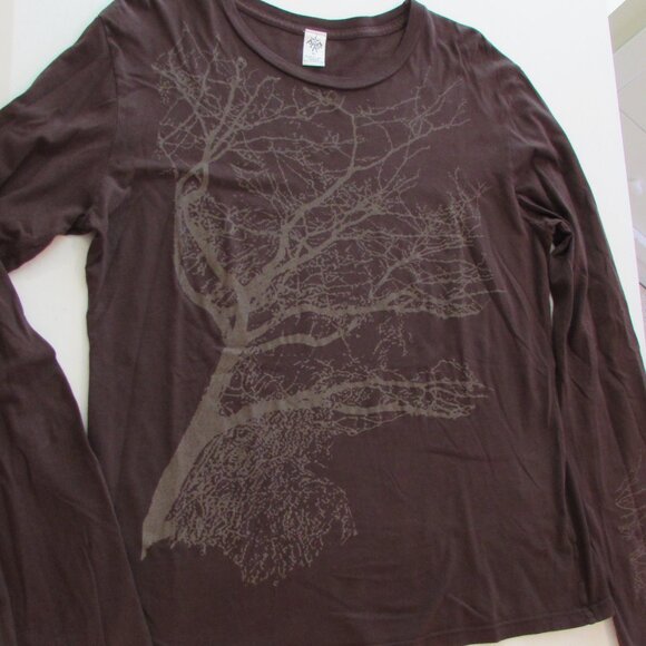 prAna Vintage Organic Cotton Tree Graphic USA Made L/S Tee - XL - Picture 1 of 15